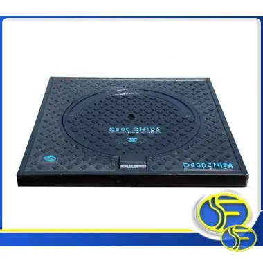 Nắp hố ga khung vuông nắp tròn